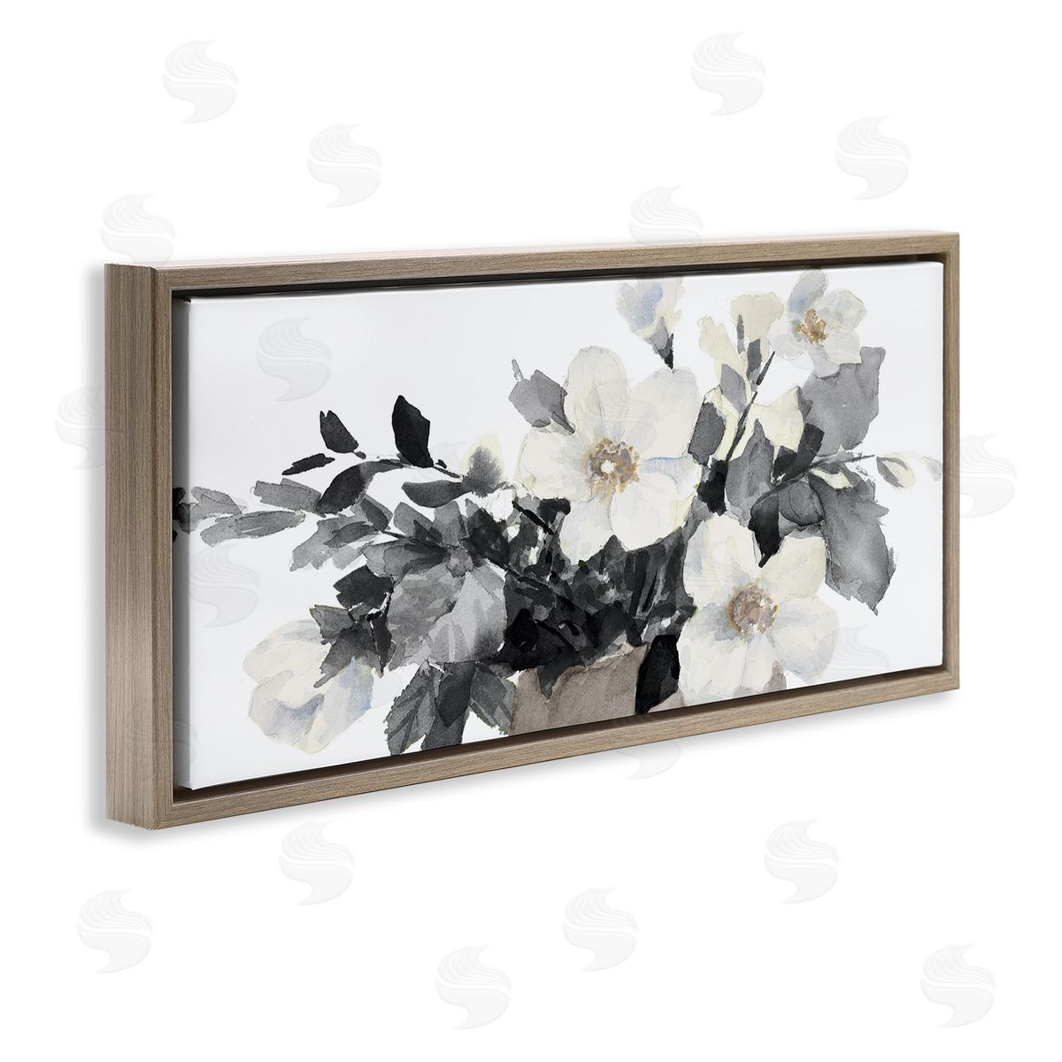 Lanie Loreth Greyscale Spring Florals Blooming Soft Watercolor Flowers