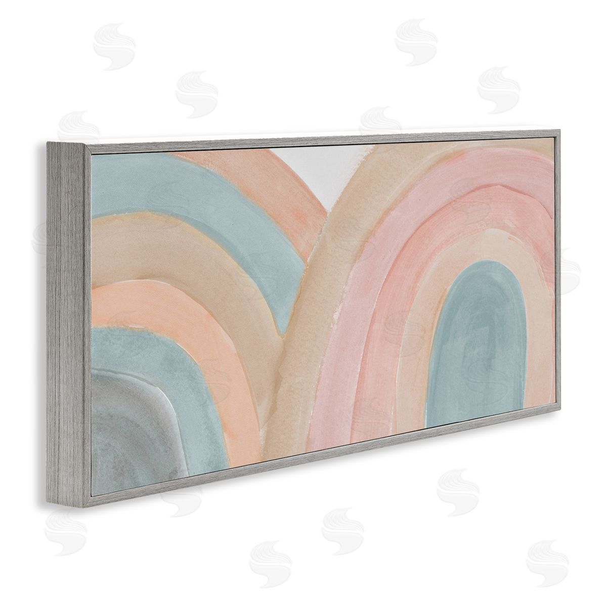 Emily Navas Subtle Rainbow Arches Layered Blue Brown Red