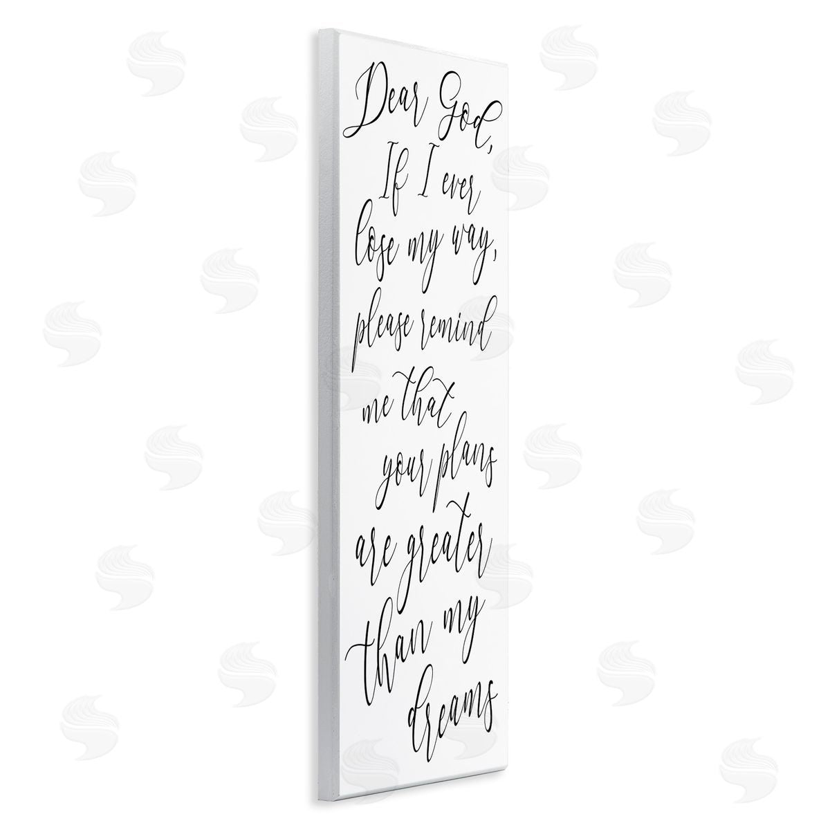 Dear God Motivational Phrase Wood Plaque Wall Art, Home Decor by Anna Quach