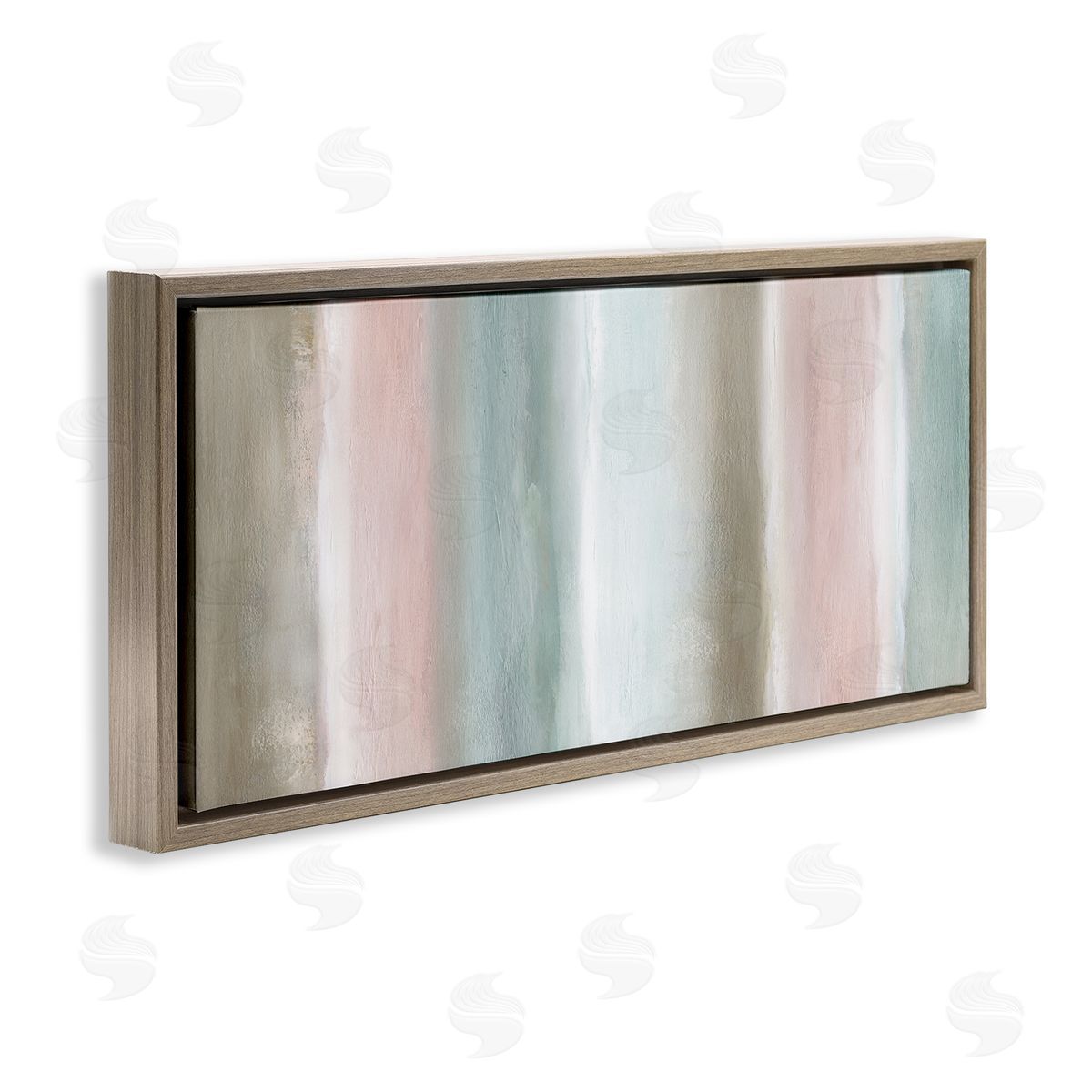 Nan Blurred Striped Shape Abstraction Soft Pastel Pink Green