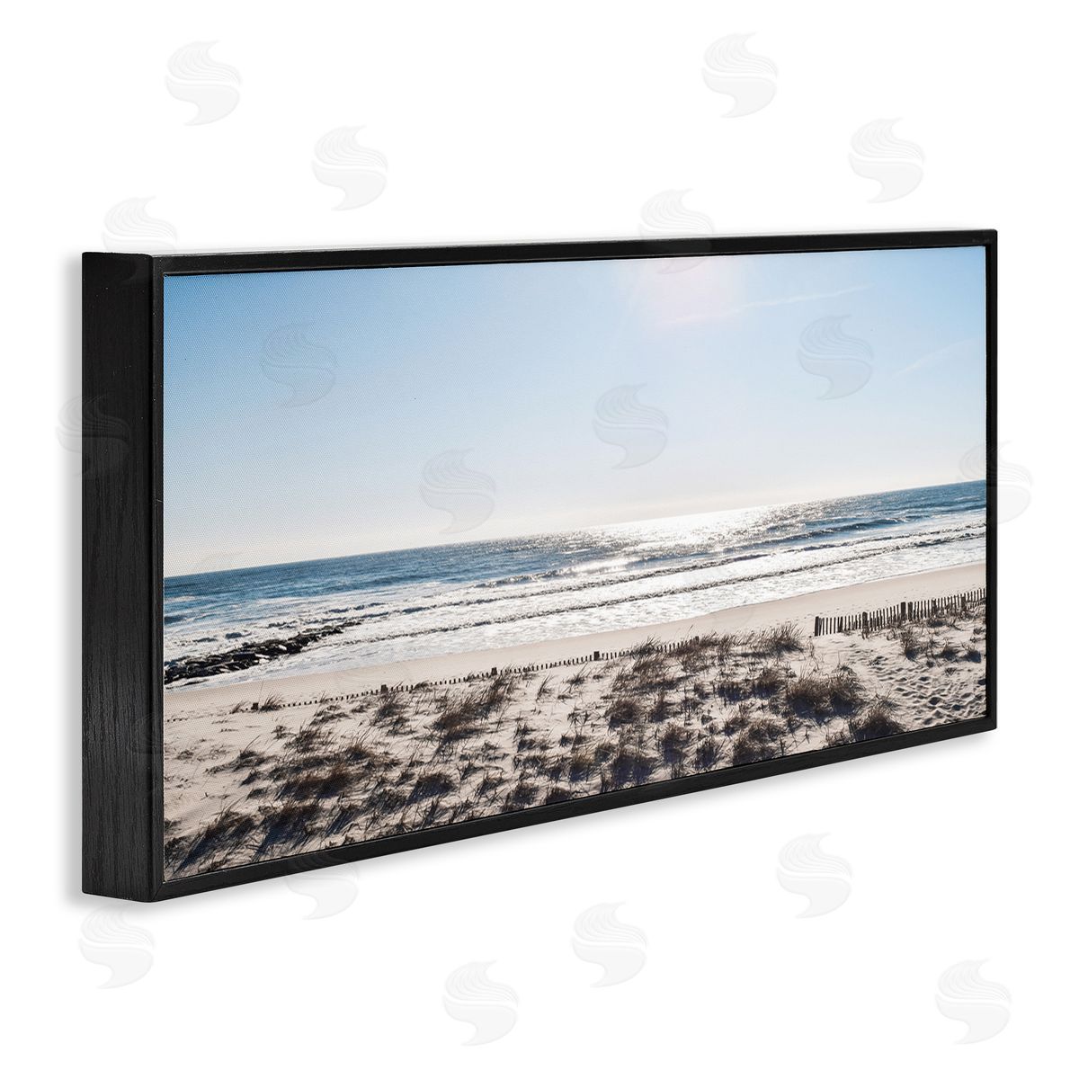 Natalie Carpentieri Coastal Beach Strip Landscape Nautical Fence Tall Grass