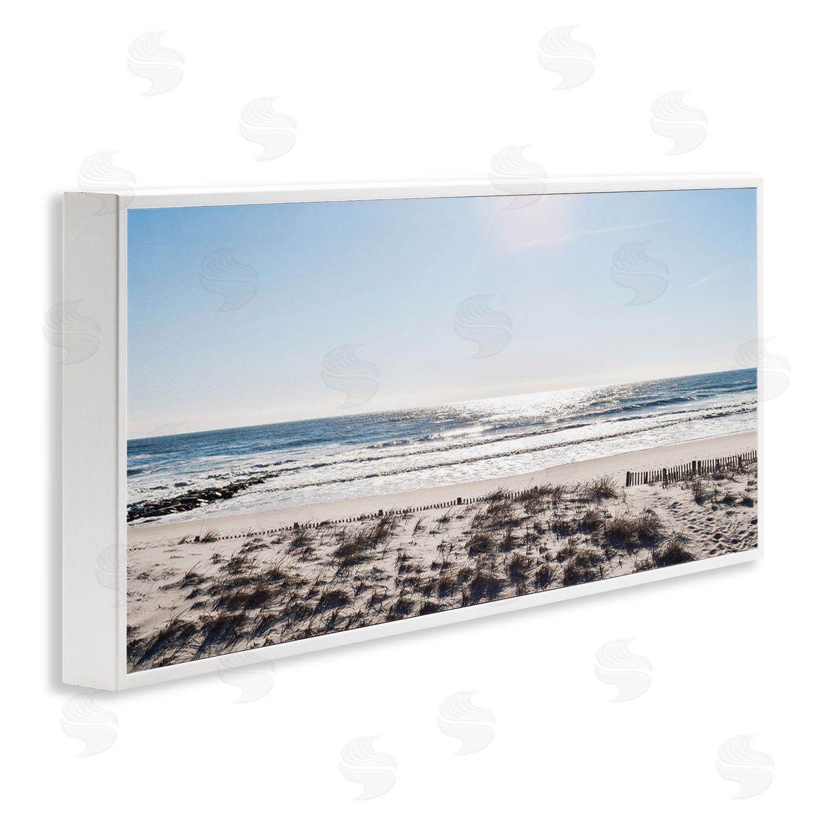 Natalie Carpentieri Coastal Beach Strip Landscape Nautical Fence Tall Grass