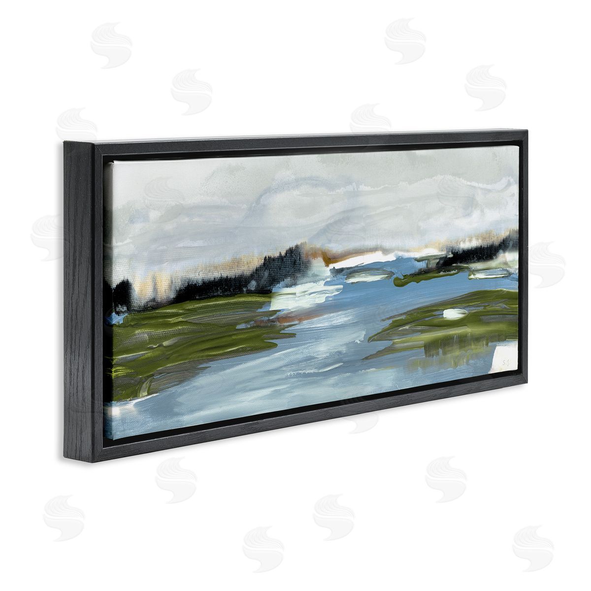 Susan Jill Abstract Wetland Landscape Soft Contemporary Marsh Field