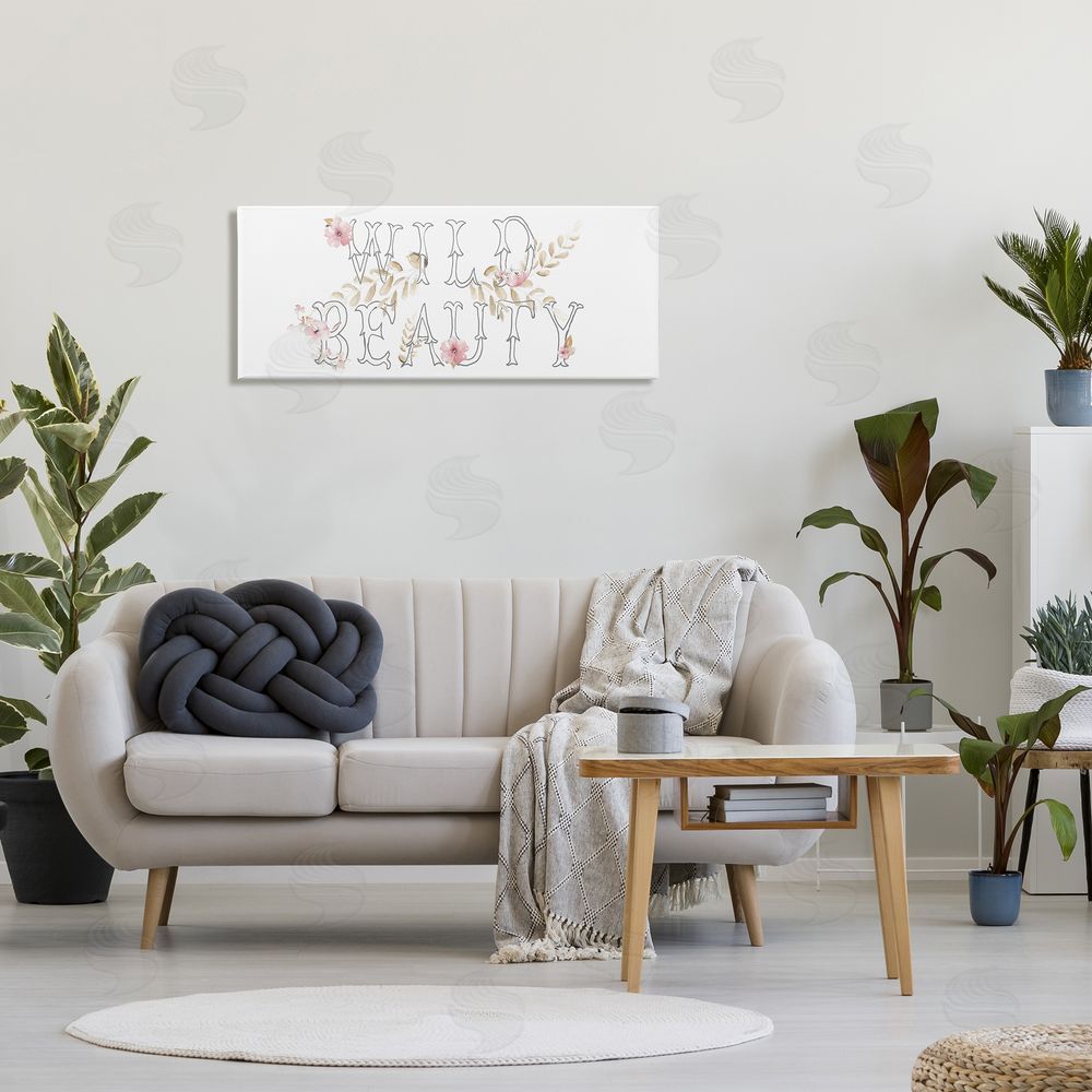 Patricia Pinto Wild Beauty Sentiment Minimal Typography Pink Hibiscus Florals