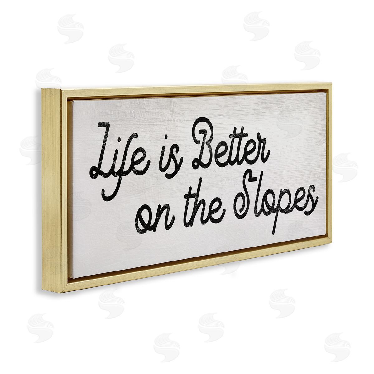 Stupell Studio Life's Better on the Slopes Phrase Ski Sport