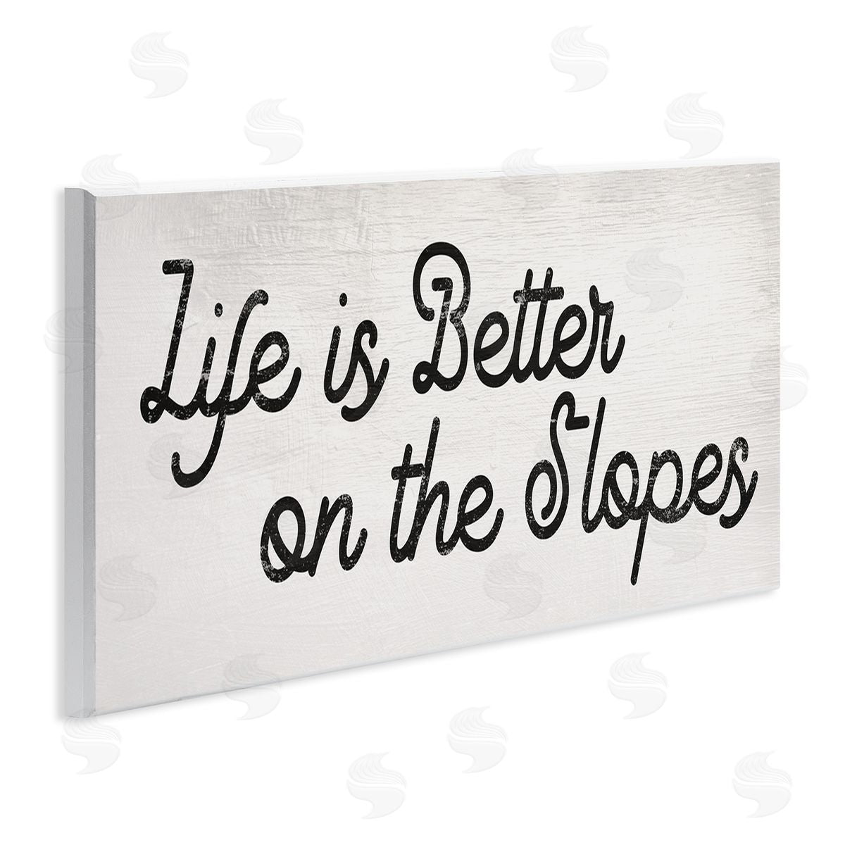 Stupell Studio Life's Better on the Slopes Phrase Ski Sport