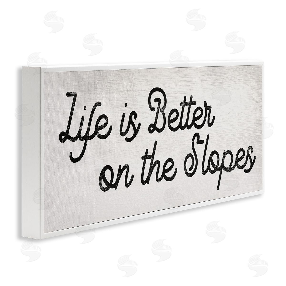 Stupell Studio Life's Better on the Slopes Phrase Ski Sport