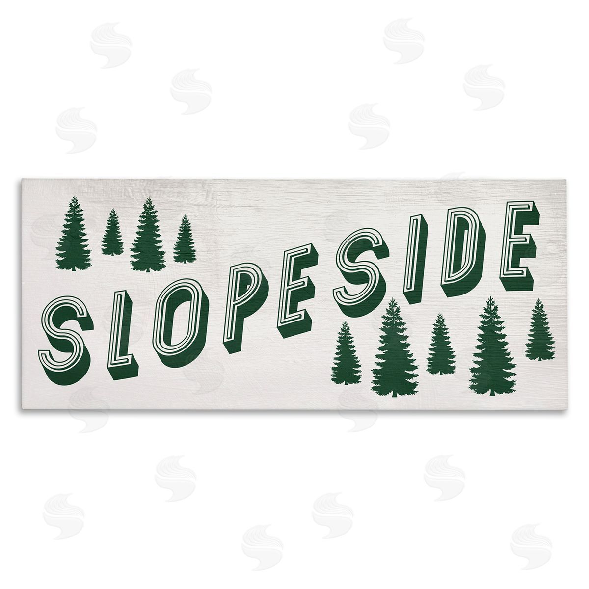 Stupell Studio Slope Side Phrase Vintage Typography Ski Winter Sport