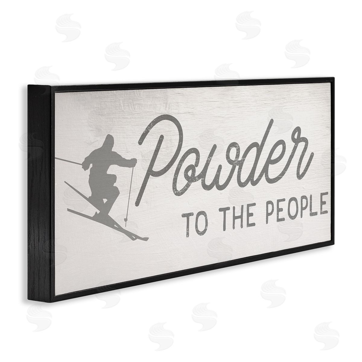 Stupell Studio Powd_sideer to the People Phrase Ski Sport Pun