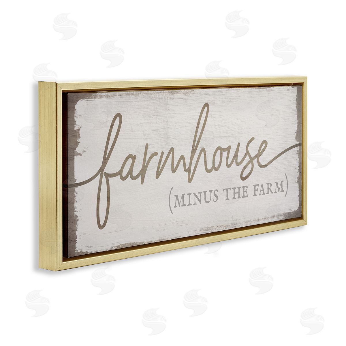 Stupell Studio Farmhouse Minus the Farm Sign Rustic Country Text
