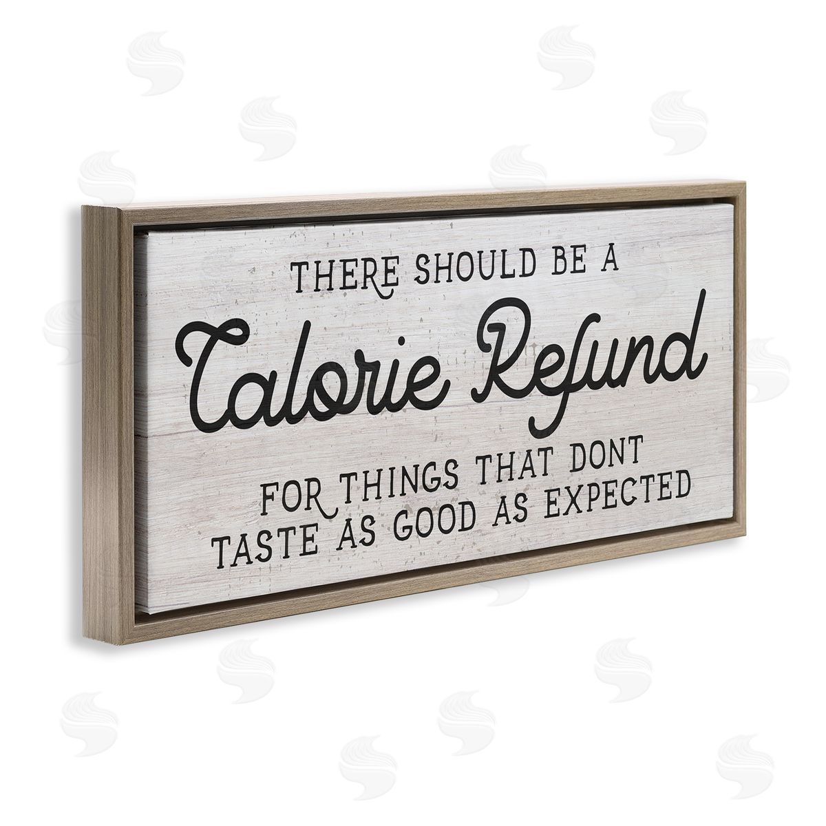 Stupell Studio Calorie Refund Don't Taste Good Funny Kitchen Phrase