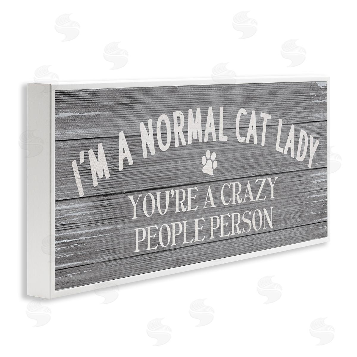 Stupell Studio I'm a Normal Cat Lady Funny Pet Phrase
