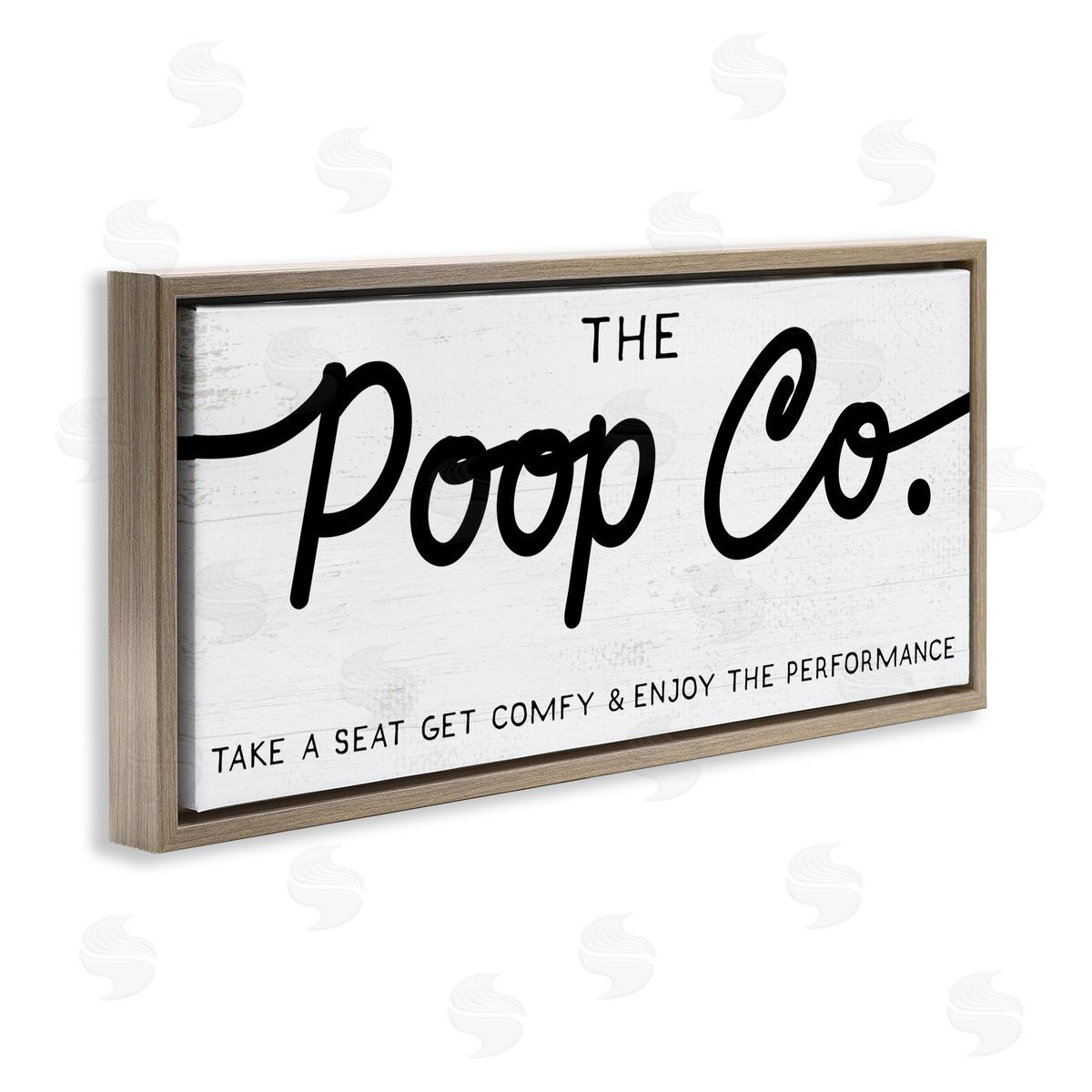 Stupell Studio The Poop Co. Funny Bathroom Sign Get Comfy