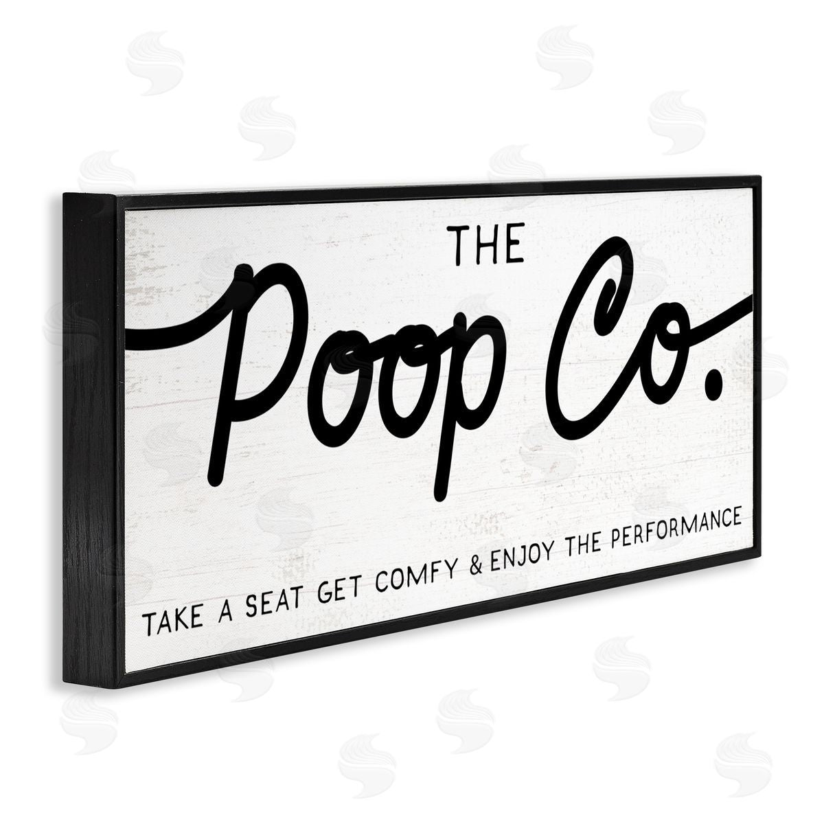 Stupell Studio The Poop Co. Funny Bathroom Sign Get Comfy