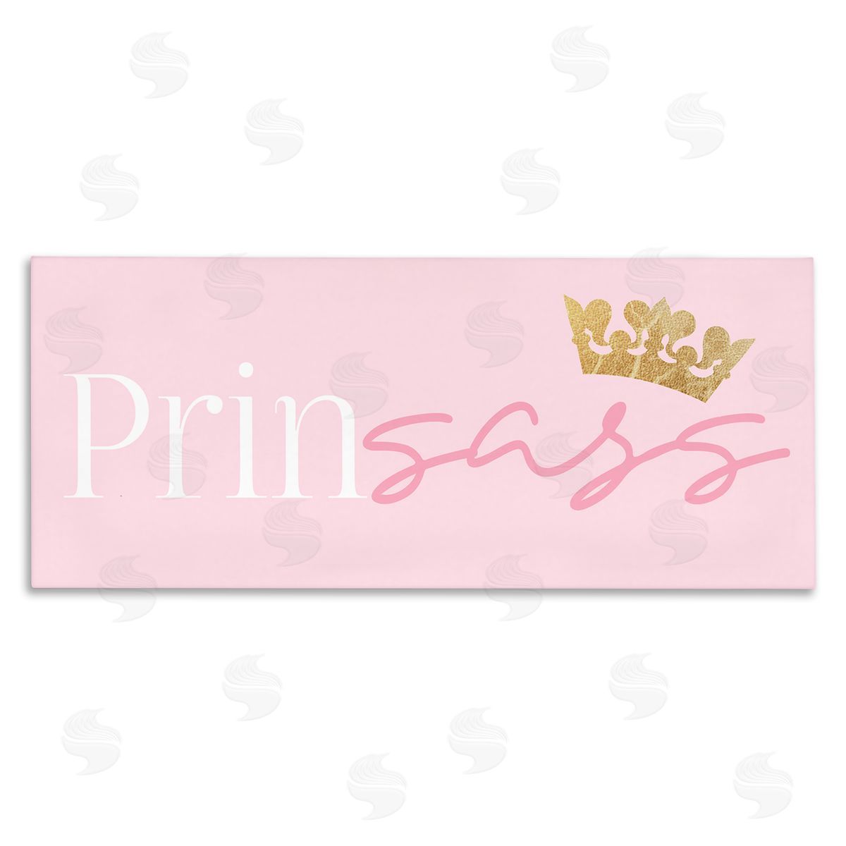 Stupell Studio Princess Sassy Girl Princess Pun Royal Crown Pink
