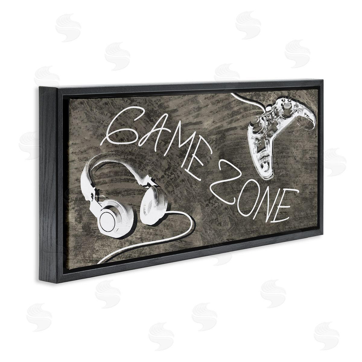 Stupell Studio Game Zone Phrase Music Headset Video Game Controller