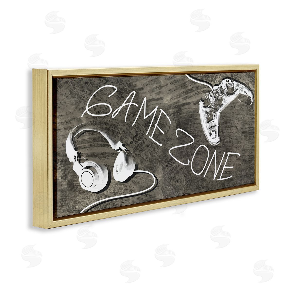 Stupell Studio Game Zone Phrase Music Headset Video Game Controller