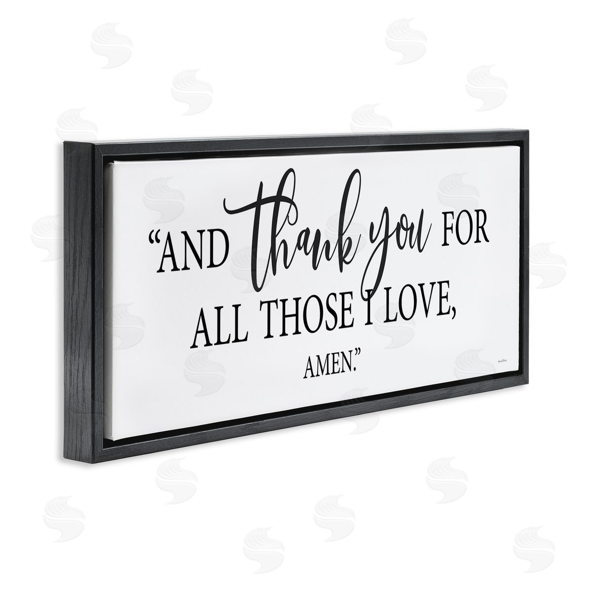 Lettered and Lined Thank You For Those I Love Spiritual Phrase