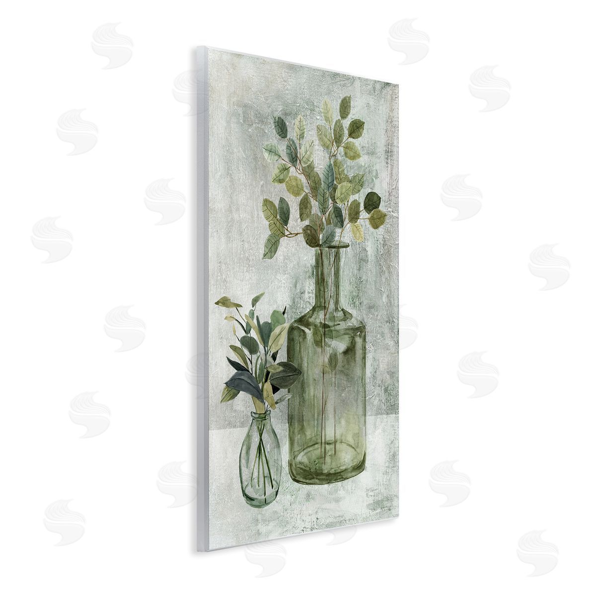 Herbal Plants with Green Leaves Wood Plaque Wall Art, Home Decor by Carol Robinson