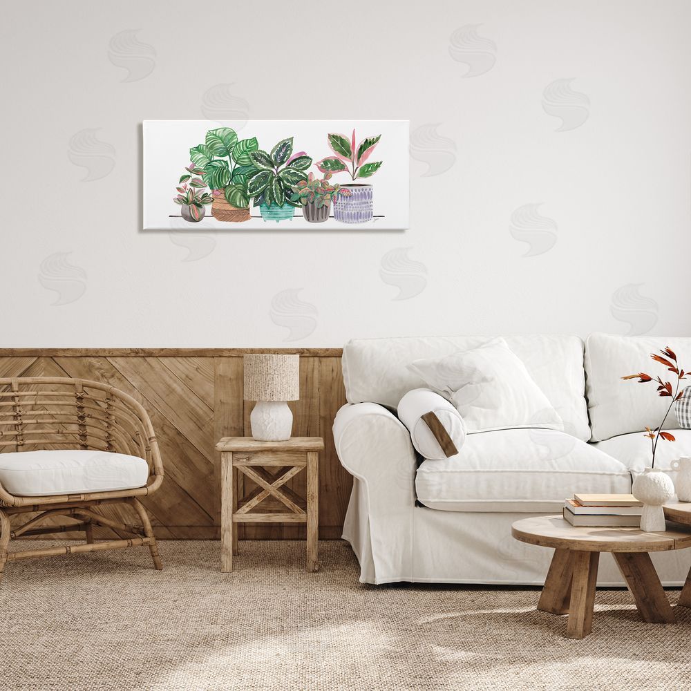 Karyn Panganiban Potted Plants Herbal Leaves Green Pattern Foliage