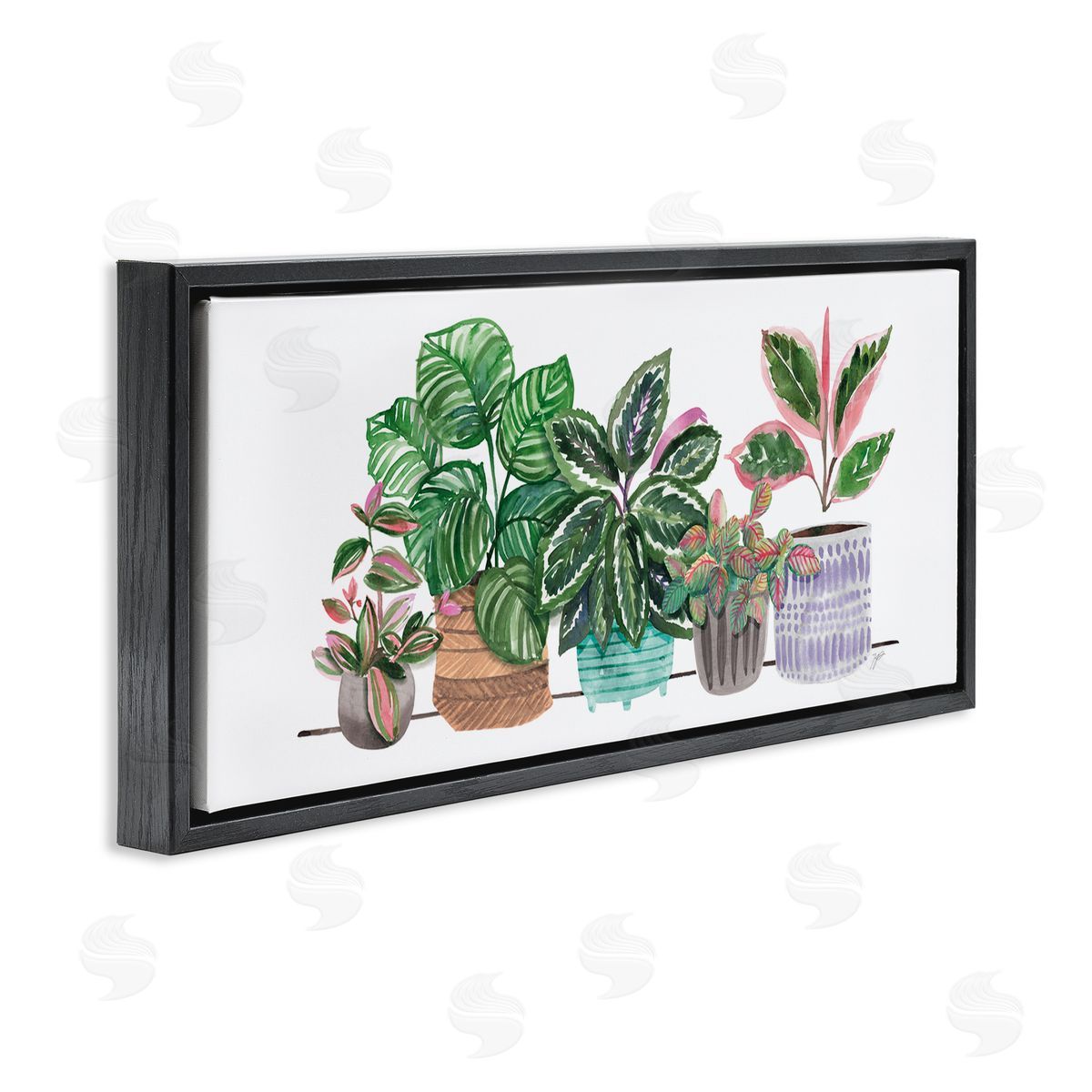Karyn Panganiban Potted Plants Herbal Leaves Green Pattern Foliage
