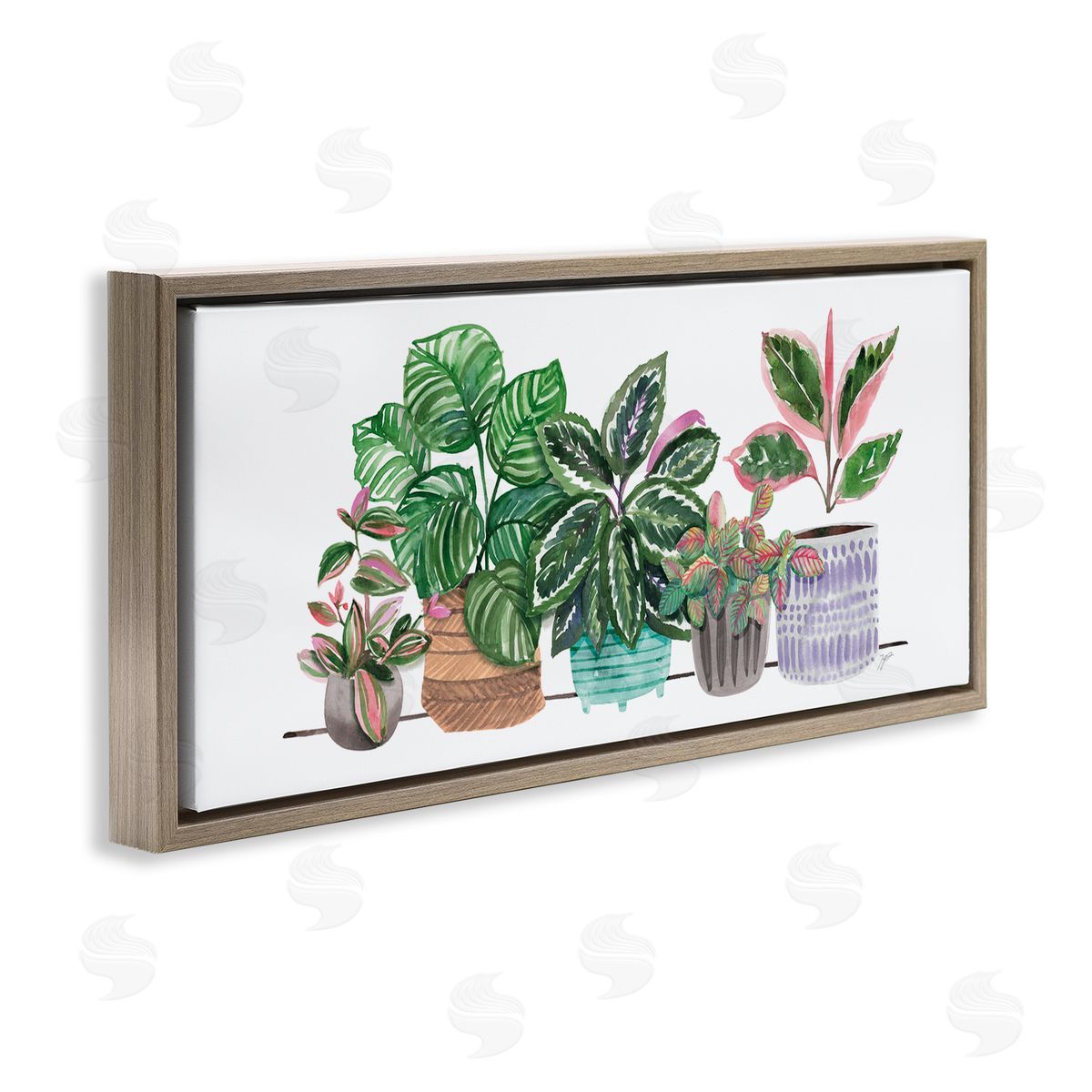 Karyn Panganiban Potted Plants Herbal Leaves Green Pattern Foliage