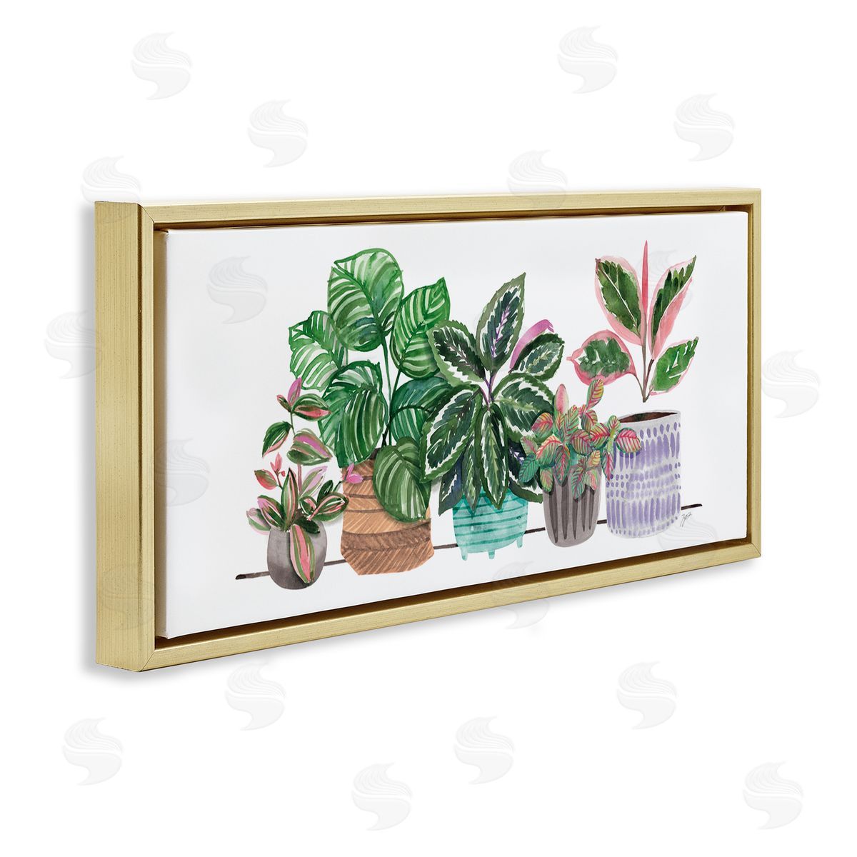 Karyn Panganiban Potted Plants Herbal Leaves Green Pattern Foliage