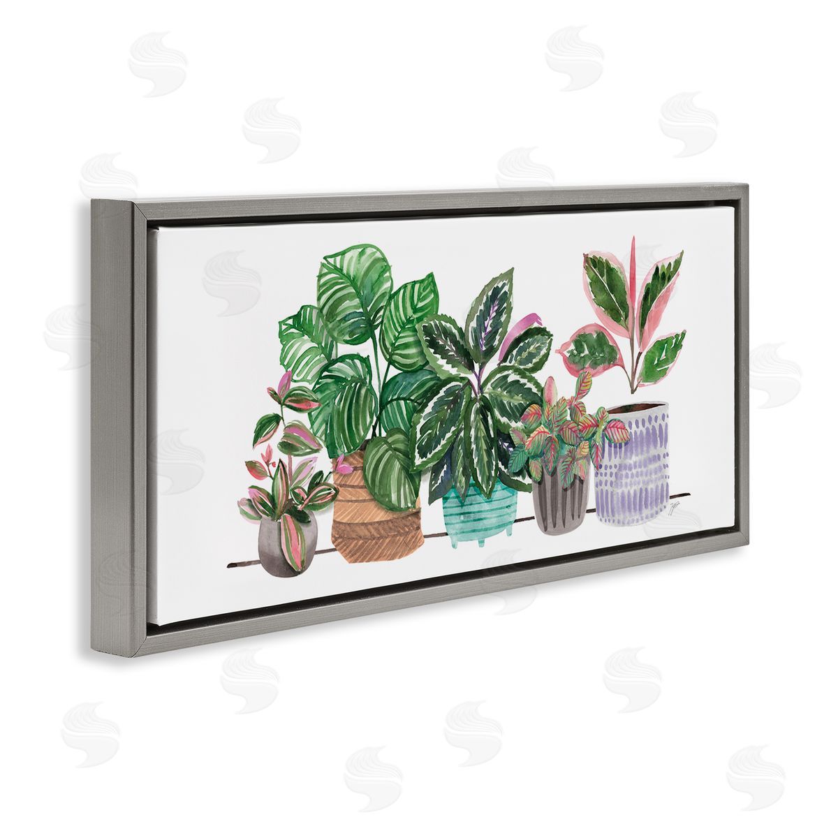 Karyn Panganiban Potted Plants Herbal Leaves Green Pattern Foliage