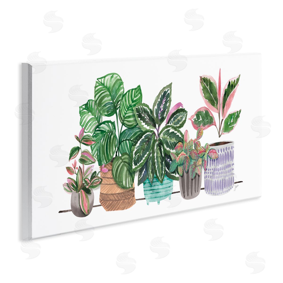 Karyn Panganiban Potted Plants Herbal Leaves Green Pattern Foliage
