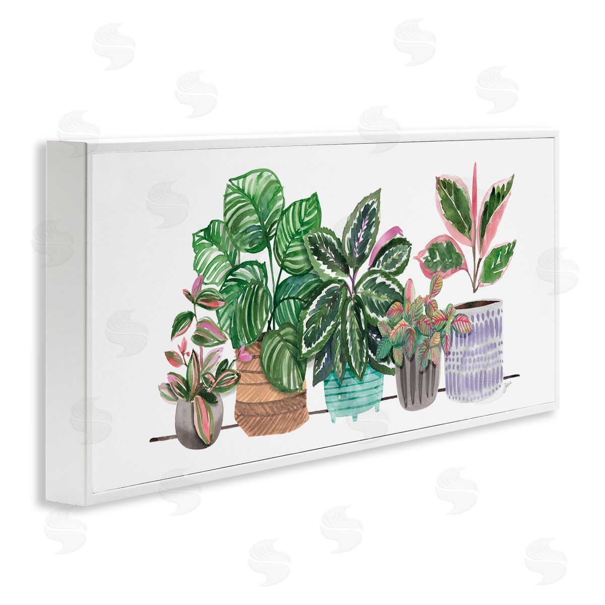 Karyn Panganiban Potted Plants Herbal Leaves Green Pattern Foliage