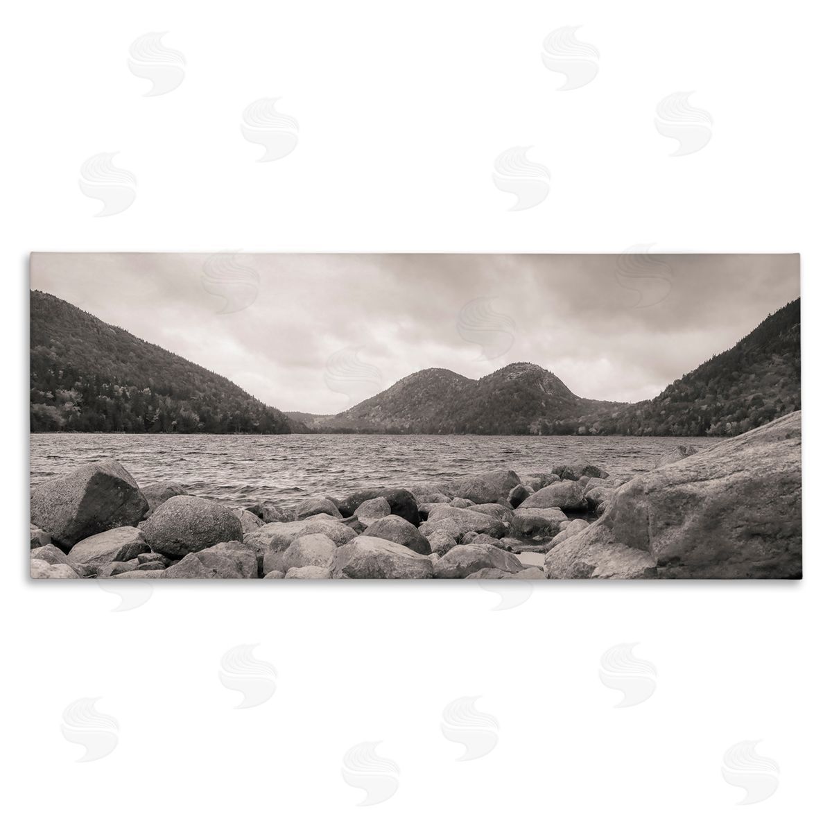 Daniel Sproul Rocky Mountain Shoreline Lake Water Black White Photography