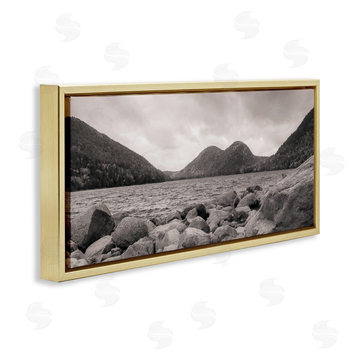 Daniel Sproul Rocky Mountain Shoreline Lake Water Black White Photography