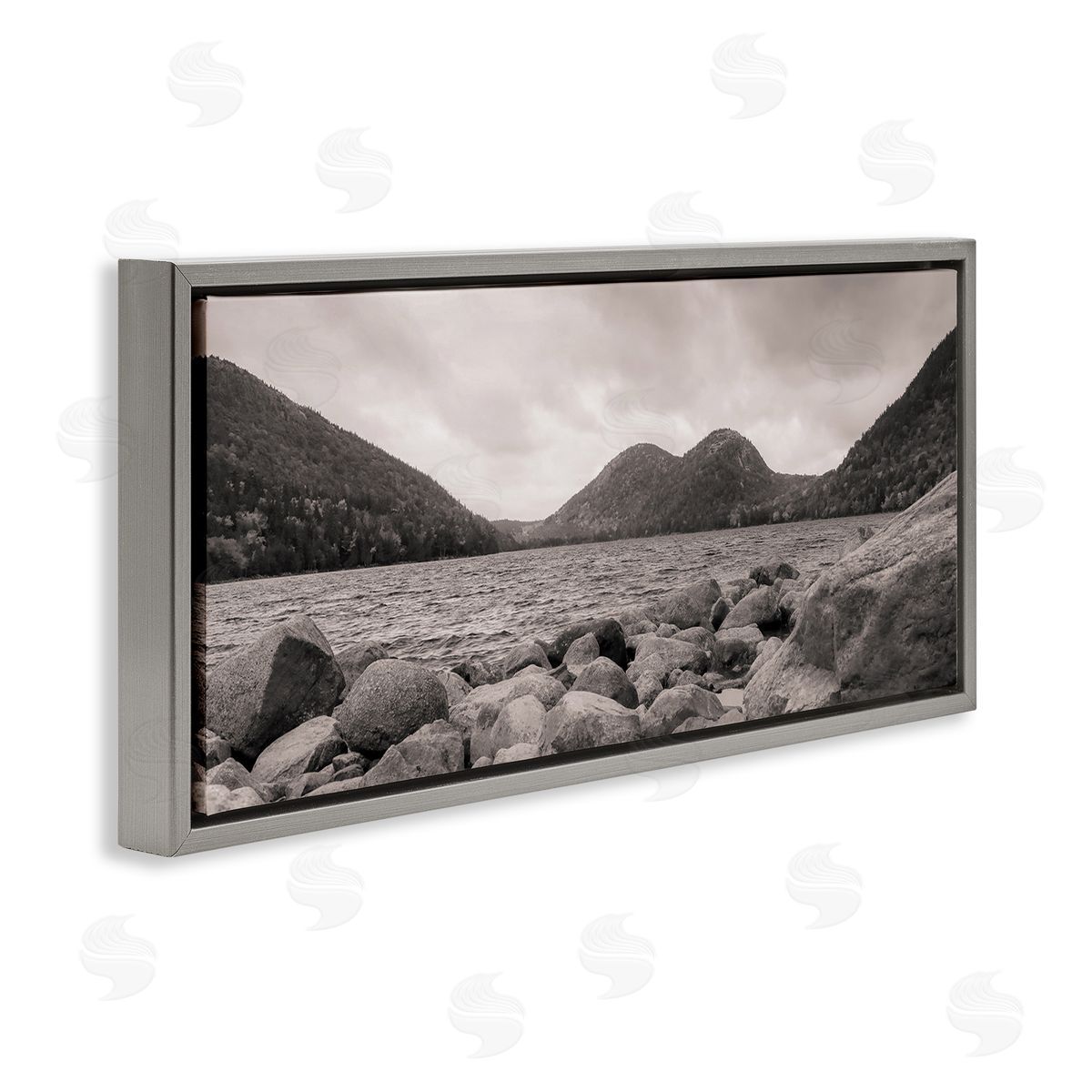 Daniel Sproul Rocky Mountain Shoreline Lake Water Black White Photography