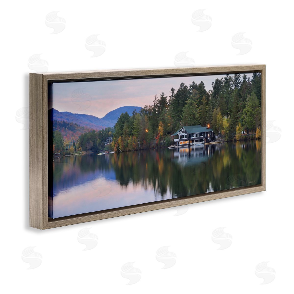 Lori Deiter Outdoor Lake House Landscape Autumn Fir Trees Photography