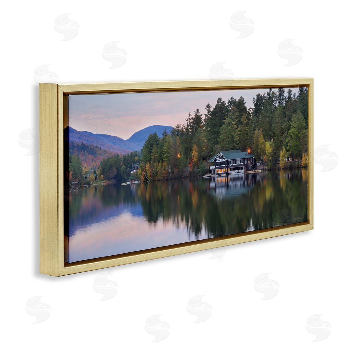 Lori Deiter Outdoor Lake House Landscape Autumn Fir Trees Photography