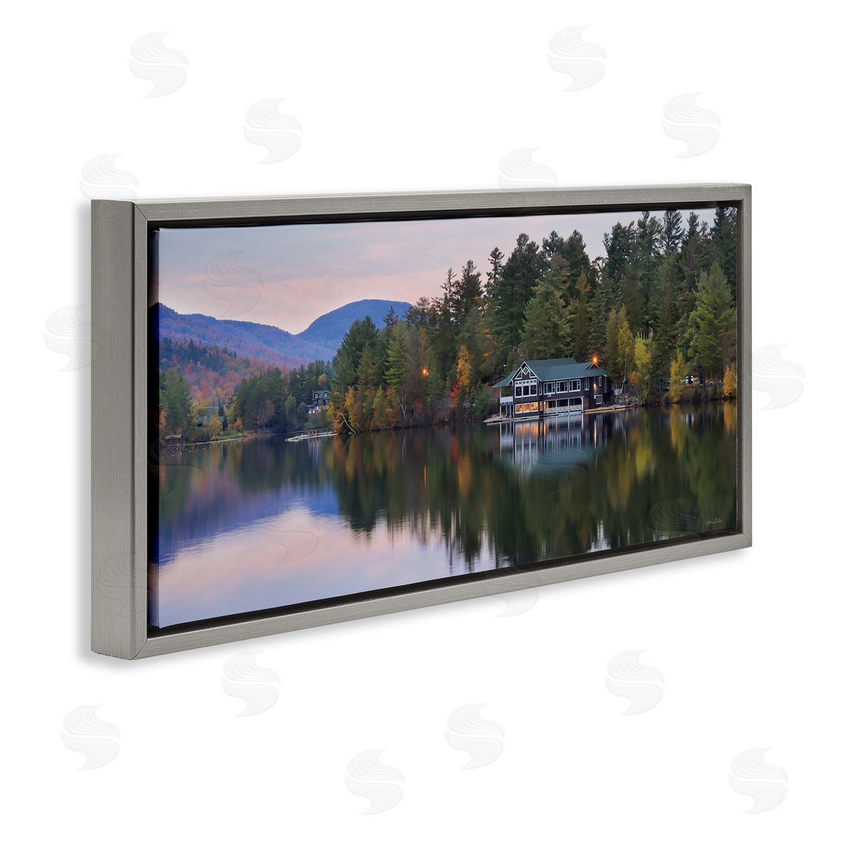 Lori Deiter Outdoor Lake House Landscape Autumn Fir Trees Photography