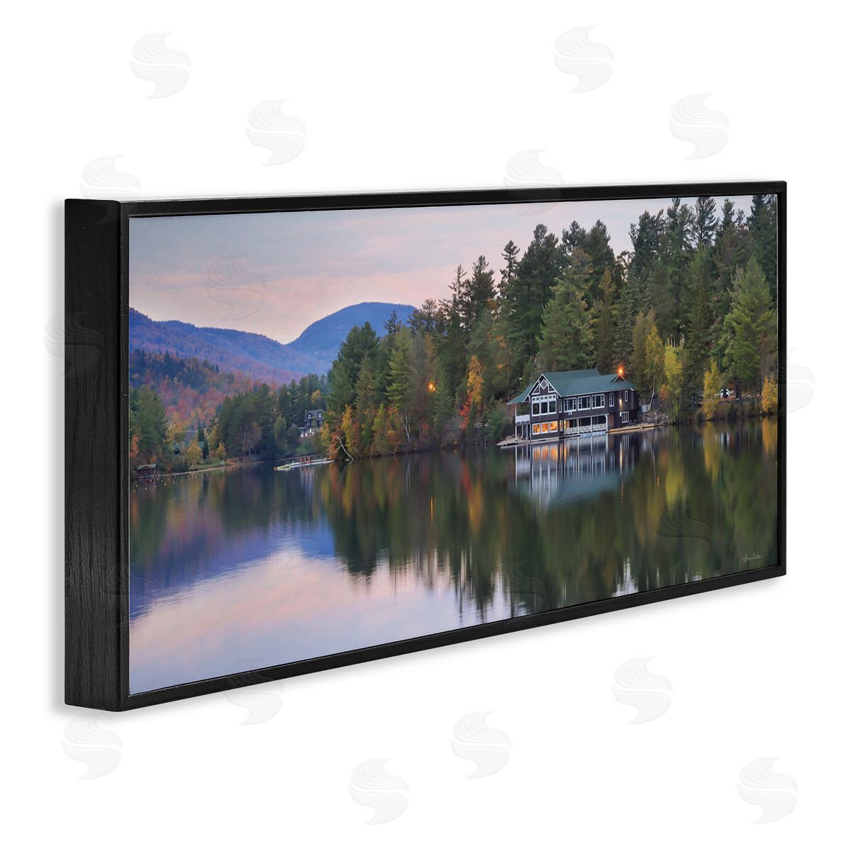 Lori Deiter Outdoor Lake House Landscape Autumn Fir Trees Photography