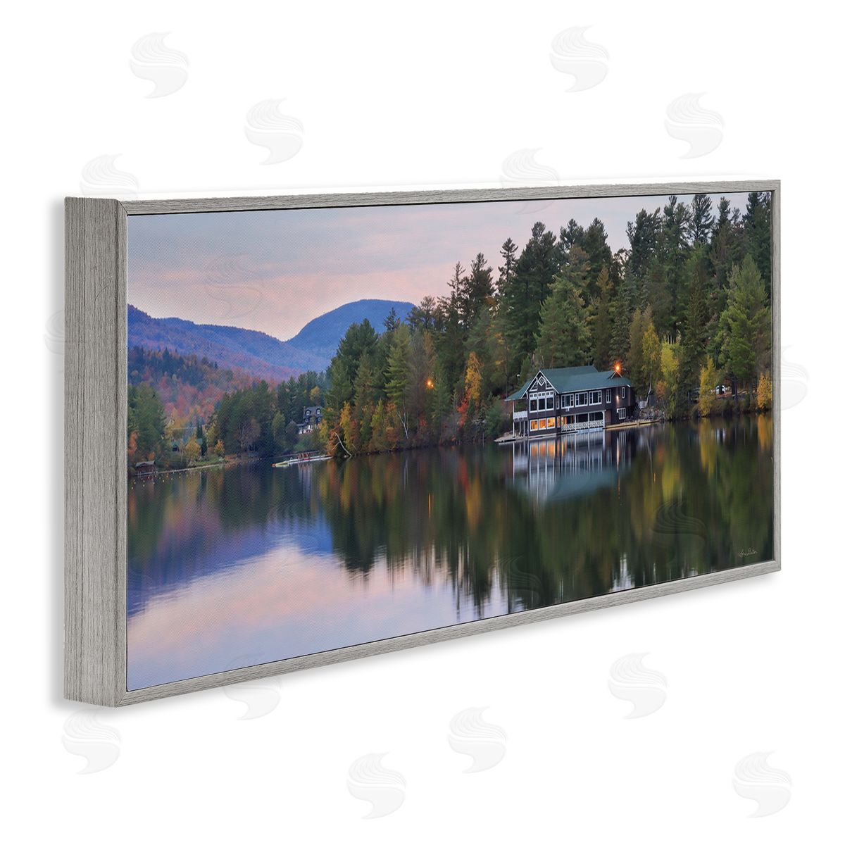 Lori Deiter Outdoor Lake House Landscape Autumn Fir Trees Photography