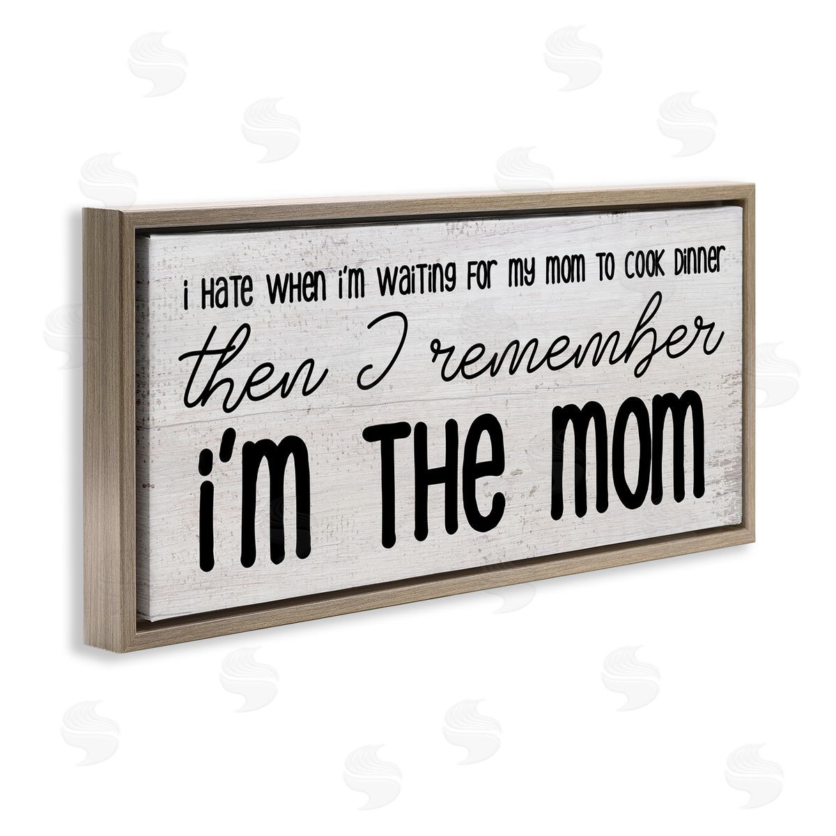 Stupell Studio Waiting for Mom Cook Dinner Funny Family Phrase