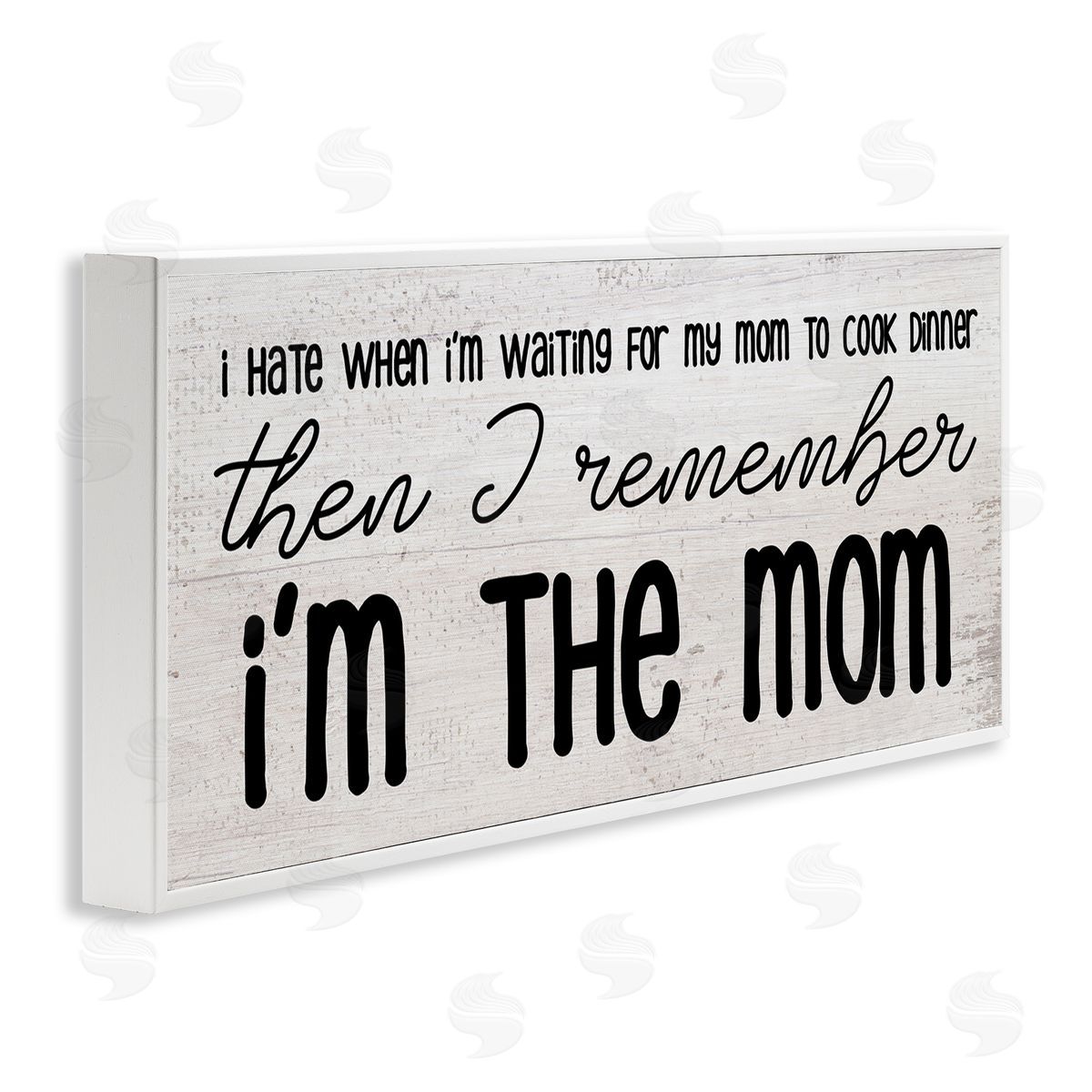 Stupell Studio Waiting for Mom Cook Dinner Funny Family Phrase