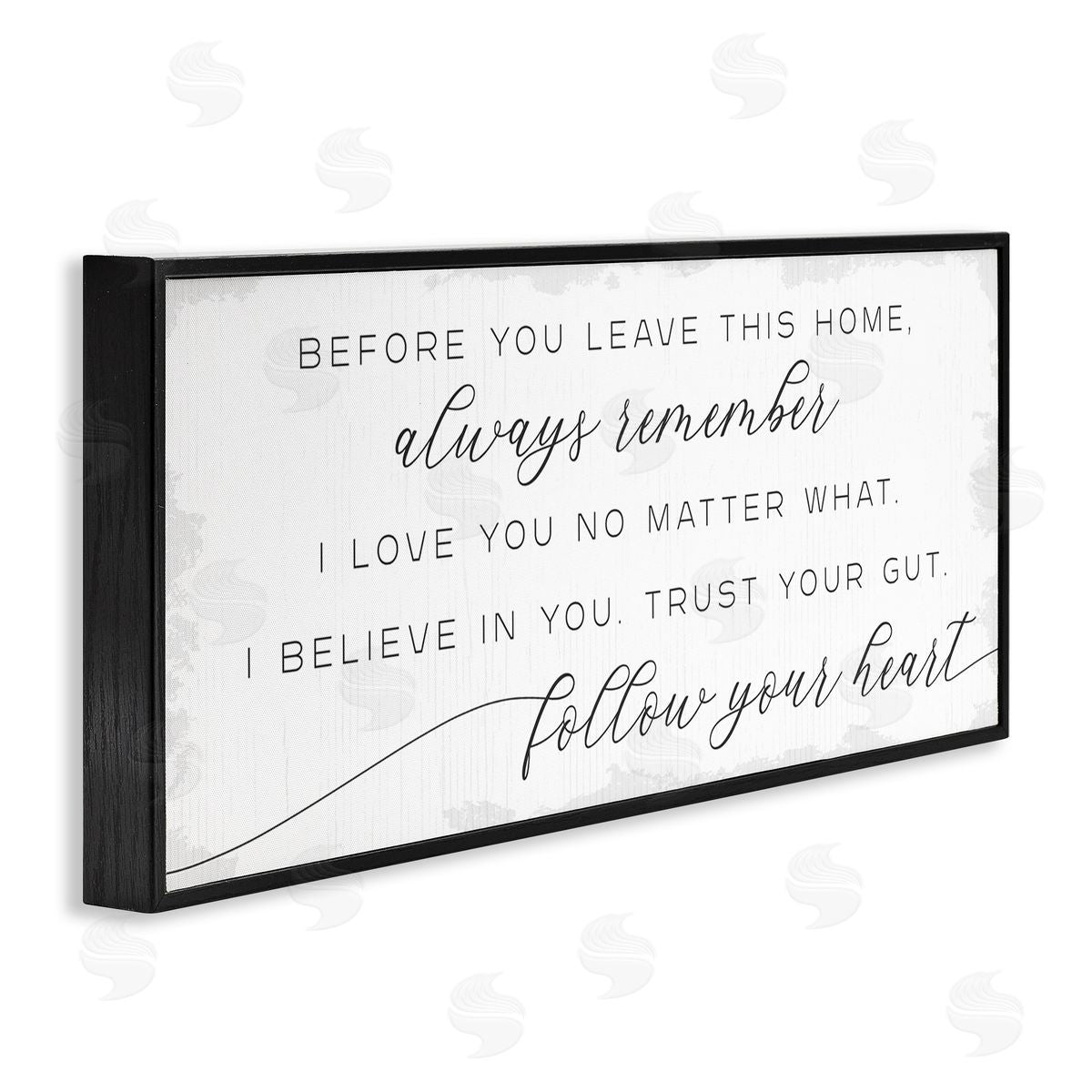 Stupell Studio Trust Your Gut Follow Heart Motivational Family Phrase