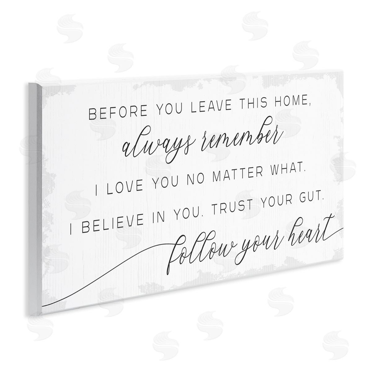 Stupell Studio Trust Your Gut Follow Heart Motivational Family Phrase