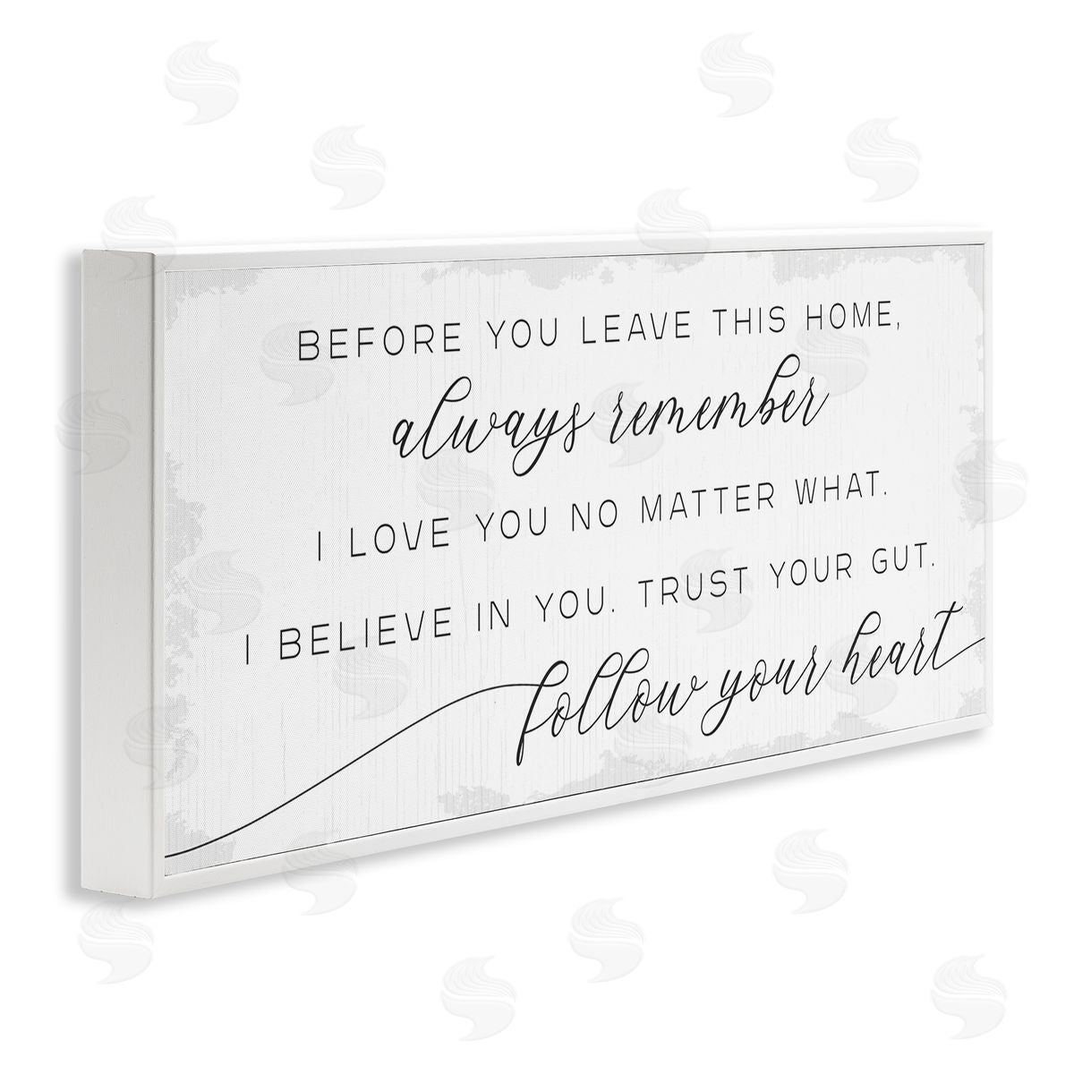 Stupell Studio Trust Your Gut Follow Heart Motivational Family Phrase