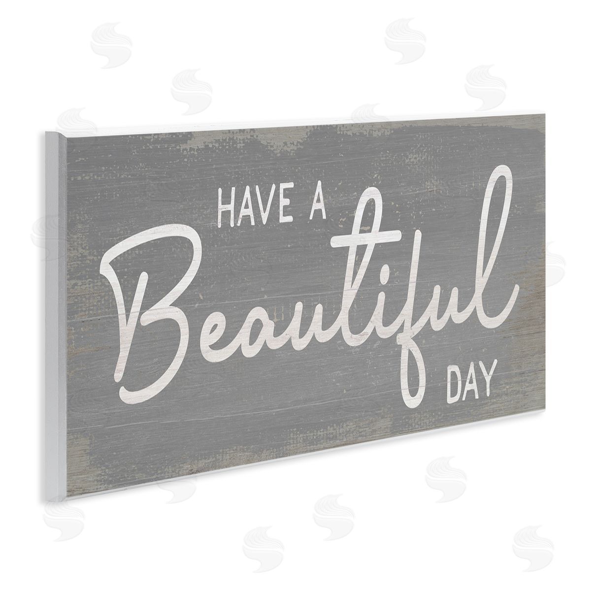 Stupell Studio Have a Beautiful Day Motivational Phrase Positive Attitude