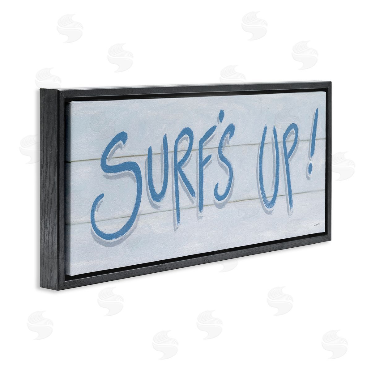 James Wiens Surf's Up Nautical Beach Phrase Soft Blue Typography