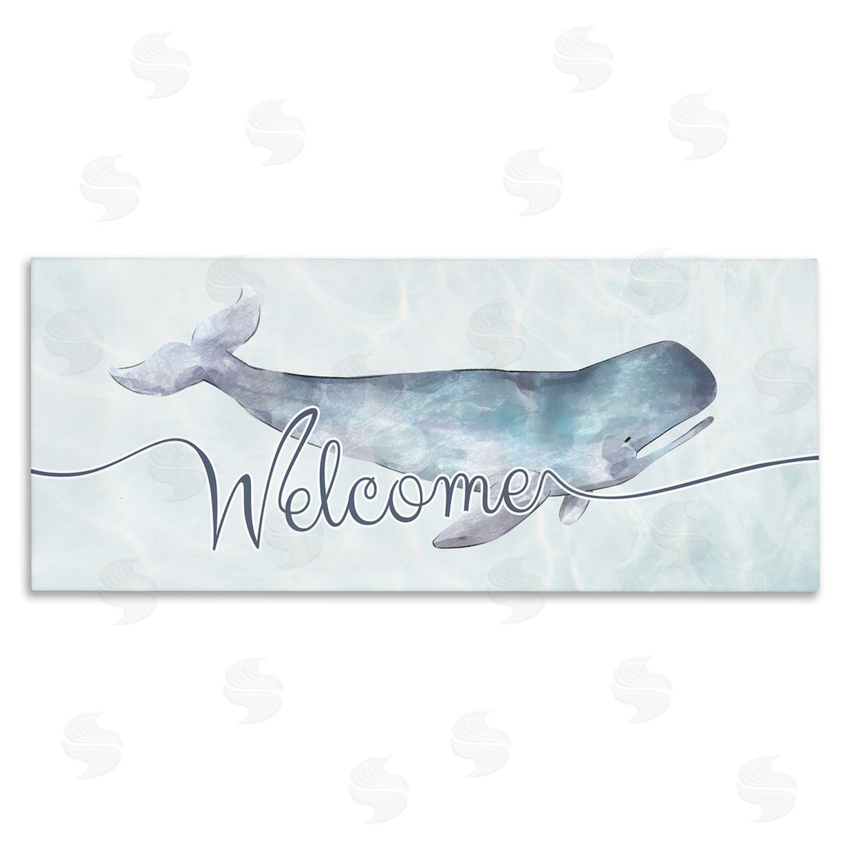 Ziwei Li Welcome Greeting Soft Tranquil Whale Ocean Animal