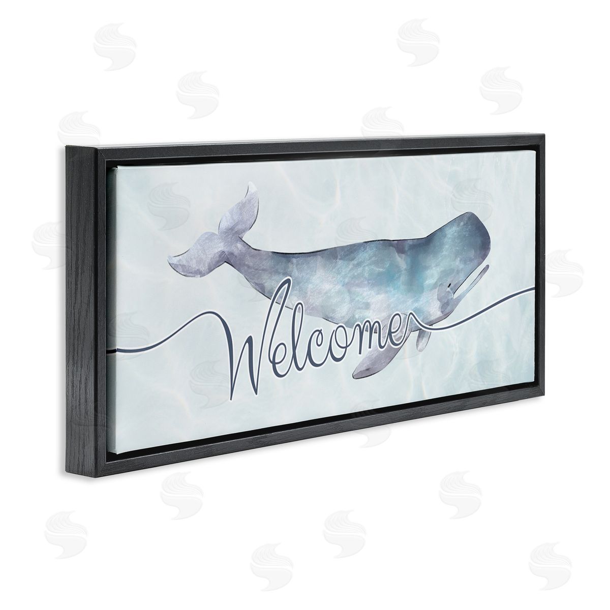 Ziwei Li Welcome Greeting Soft Tranquil Whale Ocean Animal