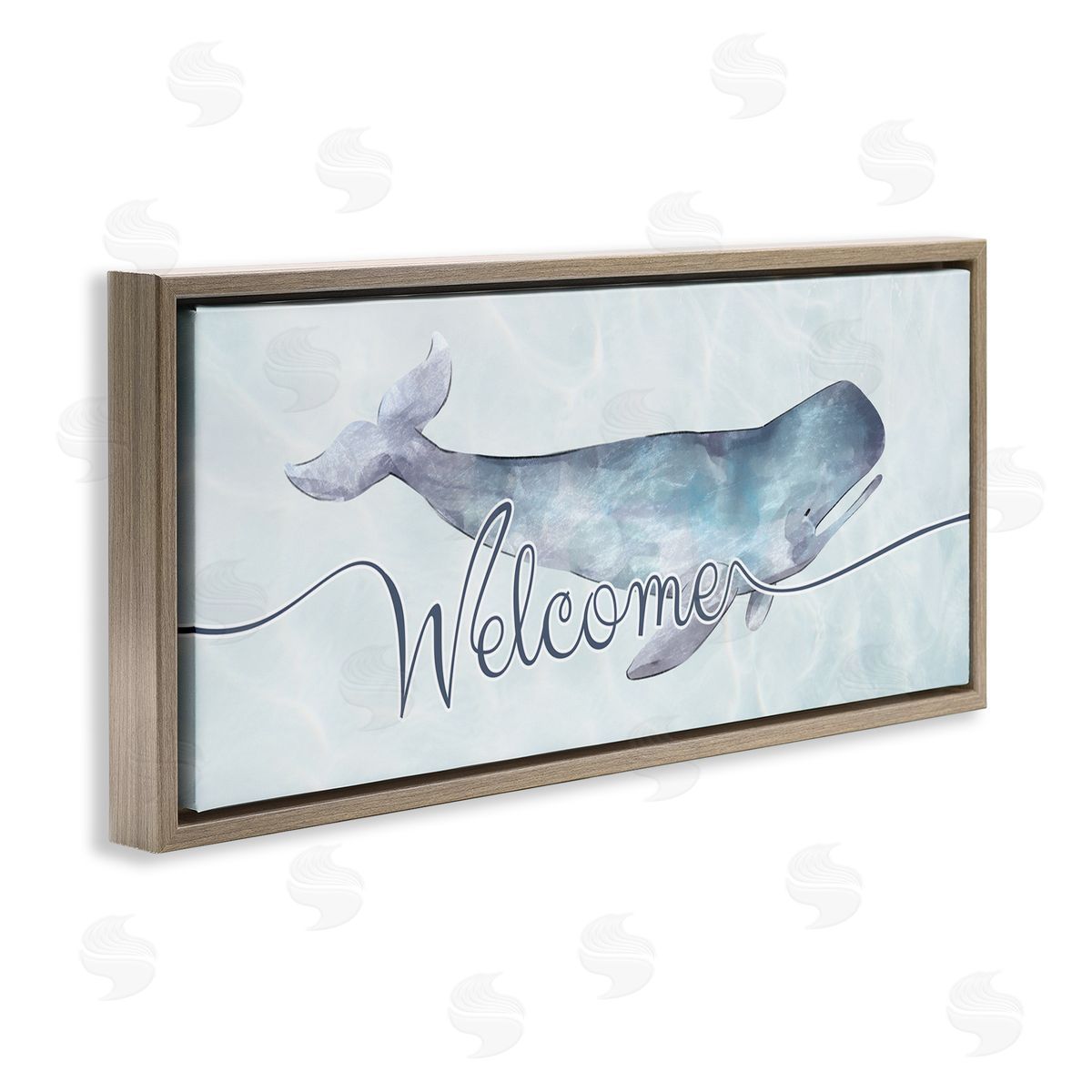 Ziwei Li Welcome Greeting Soft Tranquil Whale Ocean Animal