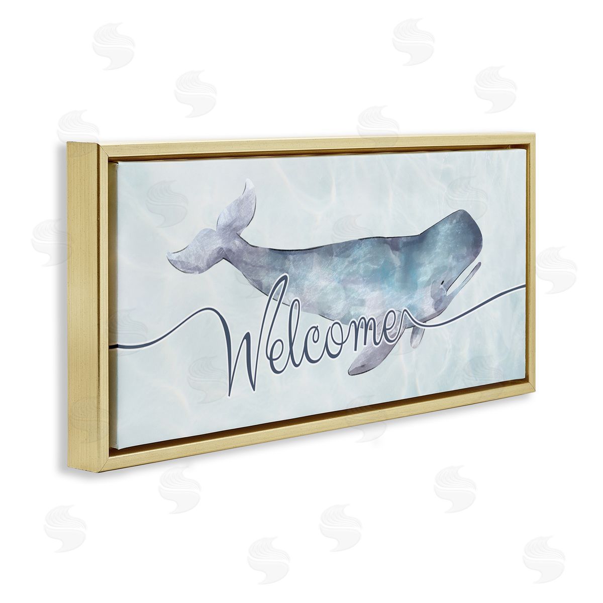 Ziwei Li Welcome Greeting Soft Tranquil Whale Ocean Animal