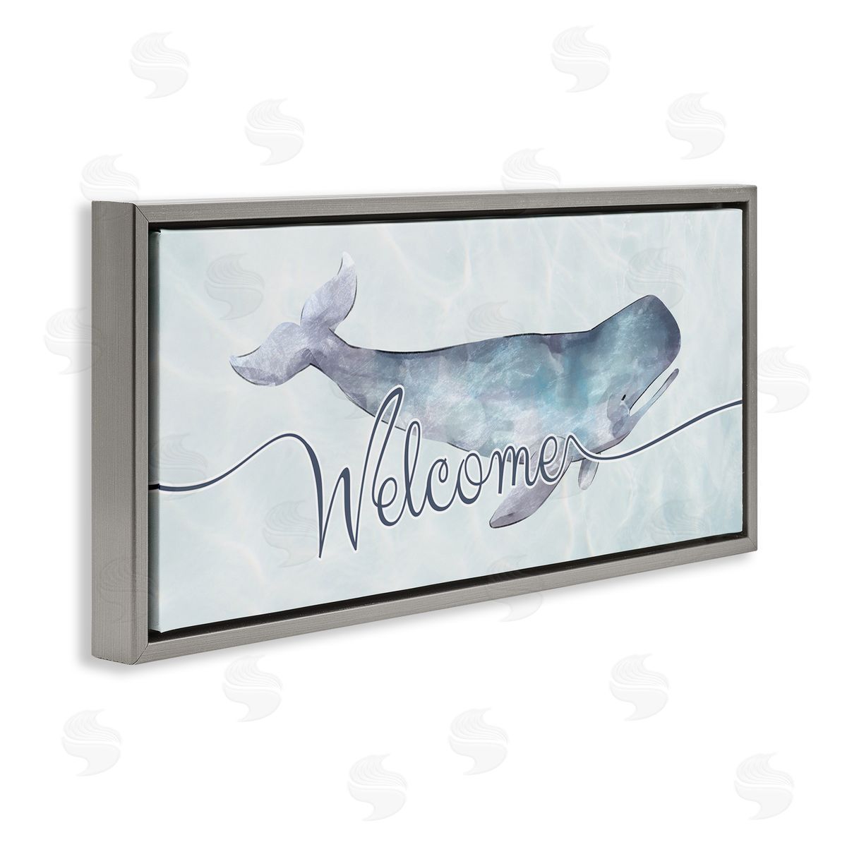 Ziwei Li Welcome Greeting Soft Tranquil Whale Ocean Animal